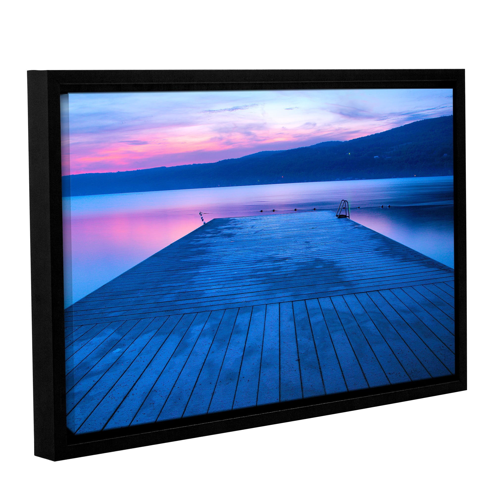 ArtWall Steve Ainsworth "Waiting For Dawn" Gallery-Wrapped Floater-Framed Canvas