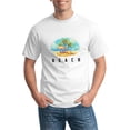 thumbnail image 3 of Graphic Tees Beach Summer Gildan Men's Short Sleeve T-Shirt 180g, 3 of 8