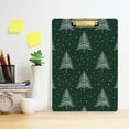 thumbnail image 2 of FORMRS Acrylic Clipboard with Low Profile Clip Standard A4 Letter Size, 12.5" x 9", New Year Tree Pattern, 2 of 8