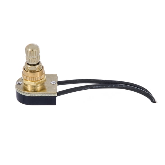 B&P Lamp® Rotary Canopy Switch W/6" Wire Leads For Table Lamps