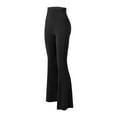 thumbnail image 6 of KHONTS Women's Yoga Pants Bootcut Leggings High Waisted Workout Tummy Control Flare Pants Lifting Stretchy Athletic Trousers Black L, 6 of 7