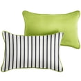 thumbnail image 3 of Sunbrella  Indoor/Outdoor Two-Sided Lumbar Pillows, Set of 2, Corded 13 in x 20 in, 3 of 5