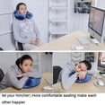 thumbnail image 2 of Inflatable Soft Velvet Travel Neck Pillow Set, U Shape, Neck Support for Cars, Airplanes Camping, 2 of 2