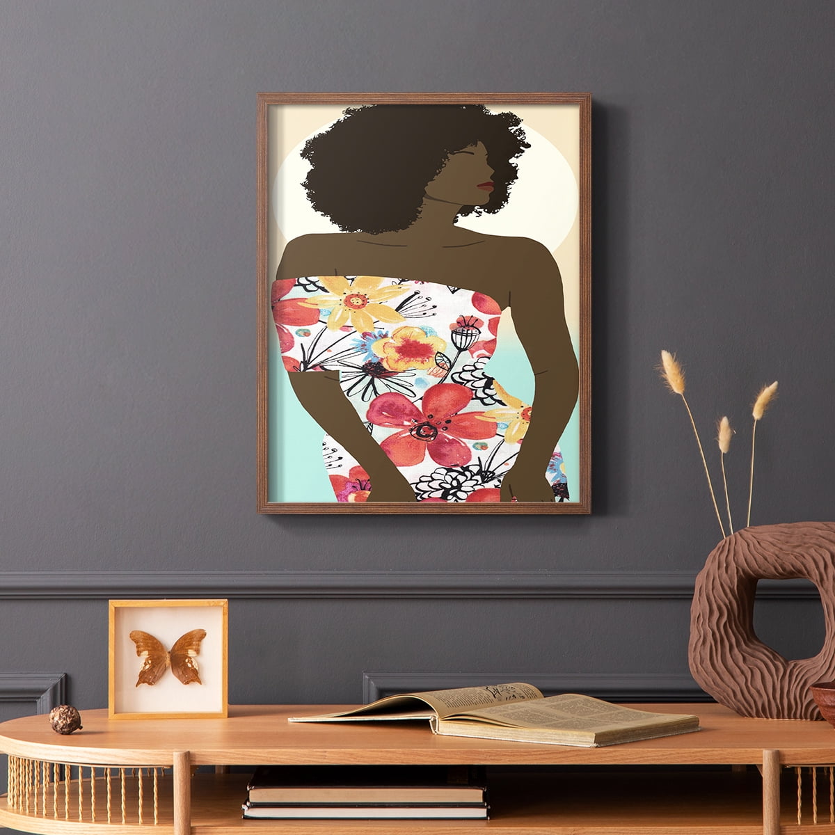 You Go Woman II Framed Print - Solid Wood in Single Picture Frame Solid Wood 2 Framed Print