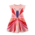 thumbnail image 1 of Robe pour Petites Filles - Style Imprimé Ludique Léger Bordure en Velours Confortable Robe de Fête Quotidienne, 1 of 6