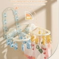 thumbnail image 3 of WRKEKC Clearance Foldable Clothes Dryer with 8 Clips, Windproof Laundry Hanger for Socks and Underwear, 3 of 7