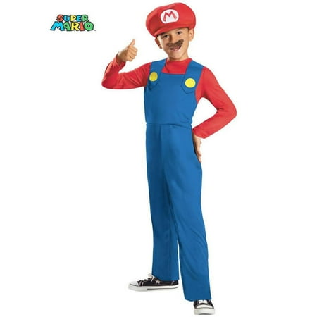 Super Mario Bros. Mario Classic Child Costume (Best Super Mario Costume)