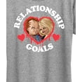thumbnail image 3 of Chucky - Bride of Chucky Valentine Relationship Goals - Women's Short Sleeve Graphic T-Shirt, 3 of 5
