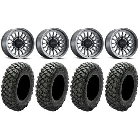 Method 411 15 Ti (4+3) Wheels 35 Crawler XG Tires Polaris RZR XP 1000 / PRO XP / Ranger XP 900/1000