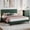 Green, variant on Full Bed Frame with Adjustable Headboard, Velvet Upholstered Platform Bed Frame Full Size, Strong Wooden Slats, No Box Spring Needed, Easy Assembly, Blue