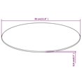 thumbnail image 4 of Tapa de mesa VidaXL de vidrio templado de 30 cm de diámetro, transparente, 4 of 5