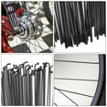 thumbnail image 4 of Uxcell 14G Bicycle Spokes, Stainless Steel J Bend 2mm MTB Spokes with Brass Nipples for Road Bikes Black 10.55 in, 4 of 6