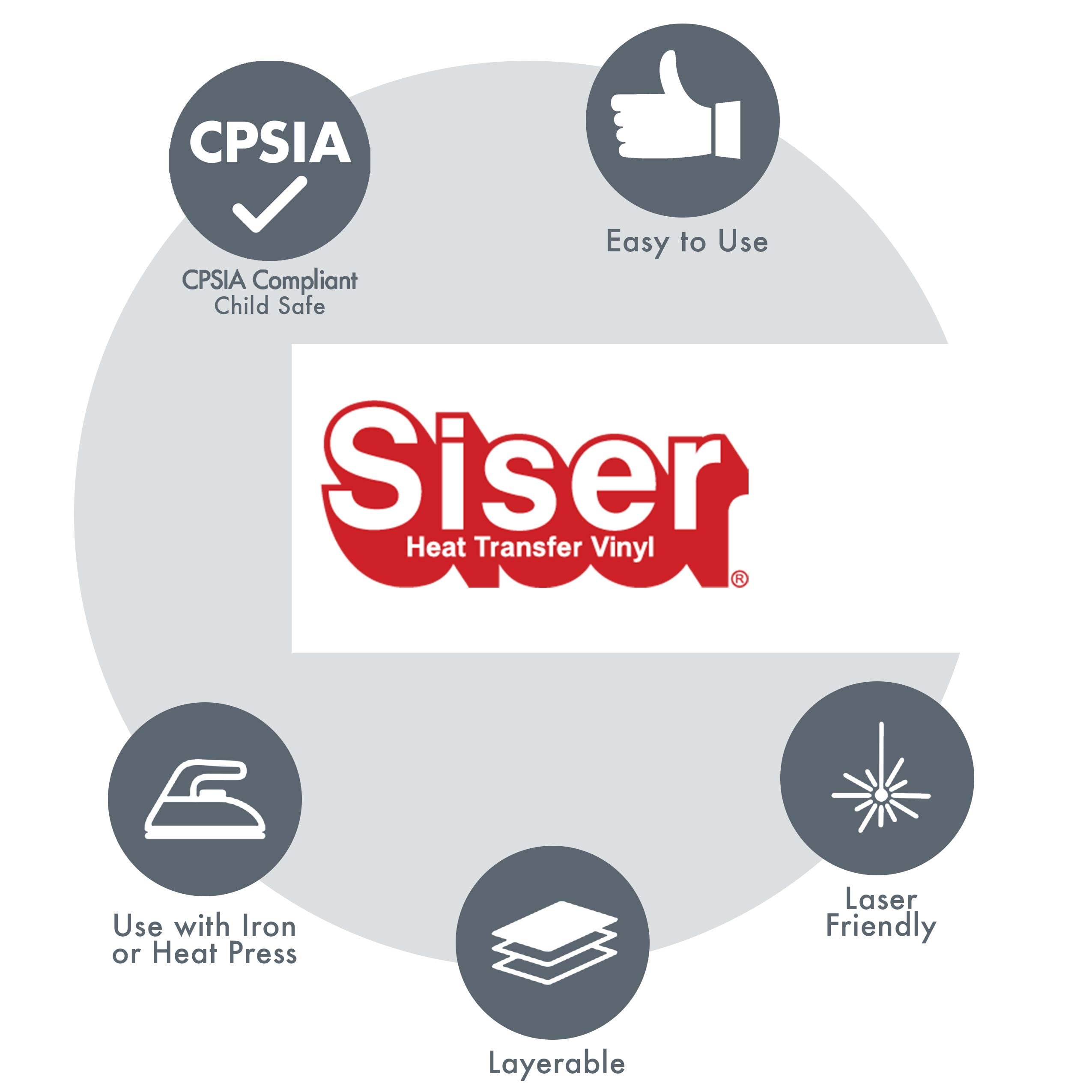 Siser EasyWeed Extra HTV 15"x3yd - Iron on Heat Transfer Vinyl for Nylon Black