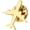 Gold, variant on Stainless Steel Fighter Airplane Brooch Pin Mini Aviation Lapel Pin for Daily Wear 2cm Silver