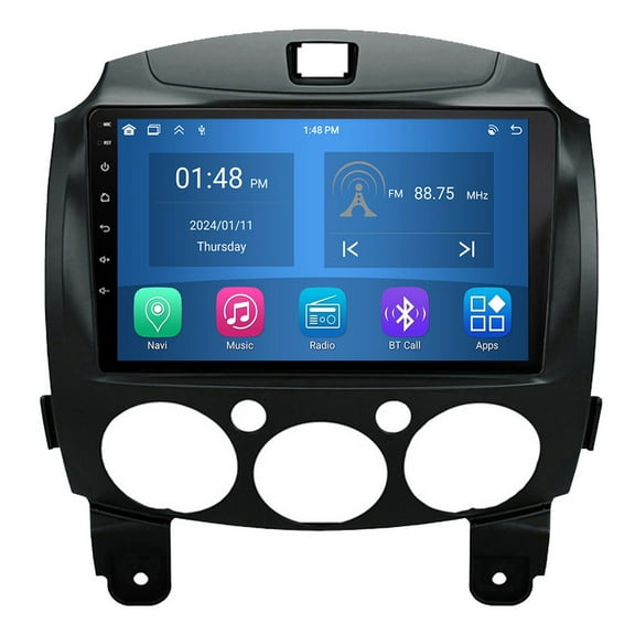 RoverOne 4 64GB Car Stereo CarPlay GPS Navigation Bluetooth for Mazda 2 Mazda2 DE 2007-2014 Android Touch Screen Player
