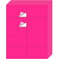 thumbnail image 1 of shiyou-Shipping Labels Stickers, 2"×4" Printable Fluorescent Mailing Labels for Laser/Inkjet Printing- Matte, Permanent Adhesive Sticker (Fluorescent Pink), 1 of 4