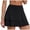 Black, variant on Bysome Womens Athletic Shorts Summer Double Layered Pleats Tennis Skirts For High Waisted Skirt With Shorts Pockets Workout Athletic Skort For Casual Sports Skirts Light Gray Xl