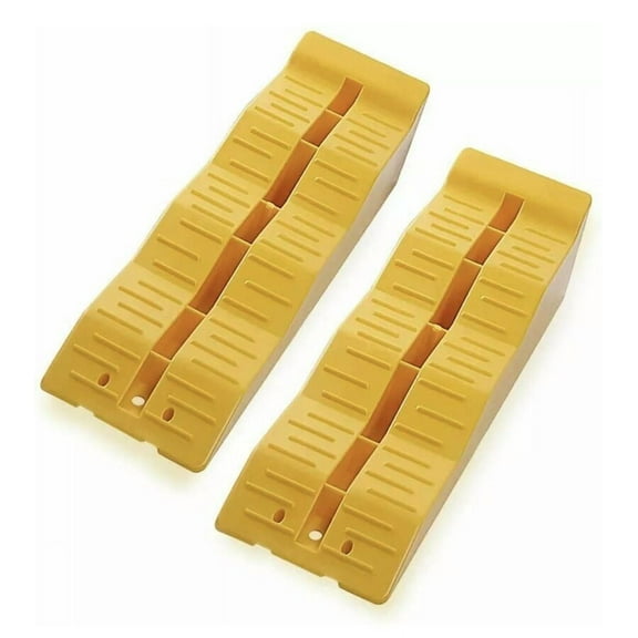 Multi-Level Ramp for Auto Service, Tire Chock Block for RV and Trailer