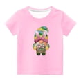 thumbnail image 2 of TIMIFIS Cadeaux de Pâques pour Garçon Fille Tout-Petit Mignons Gnomes Œufs Imprimé Col Rond T-Shirt Manches Courtes Joyeuses Pâques Chemises pour Enfants, 2 of 4