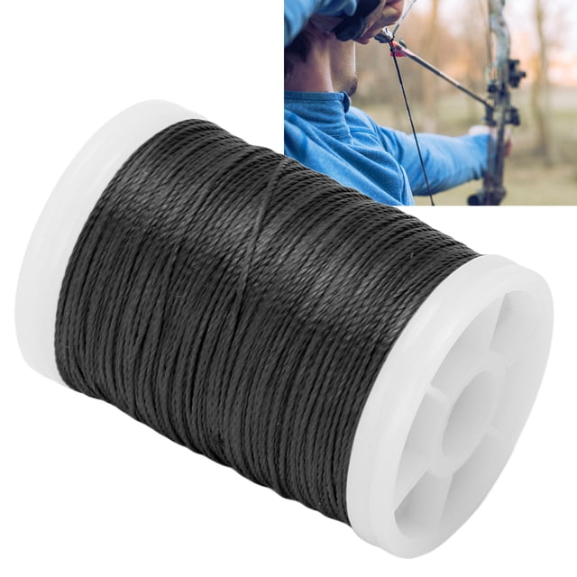 Archery Serving Thread, Tying Peep Sight Nock Maintenance Accessories Durable Portable 110meter Long Waterproof Impact Resistant Polyethylene for Training Black,White,Red