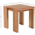 thumbnail image 3 of Meridian Furniture Tulum Natural Teak Outdoor End Table, 3 of 6