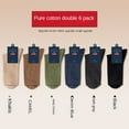 thumbnail image 6 of Men's Cotton Ankle Socks Breathable Soft Comfortable Everyday Wear(6 pairs), 6 of 7
