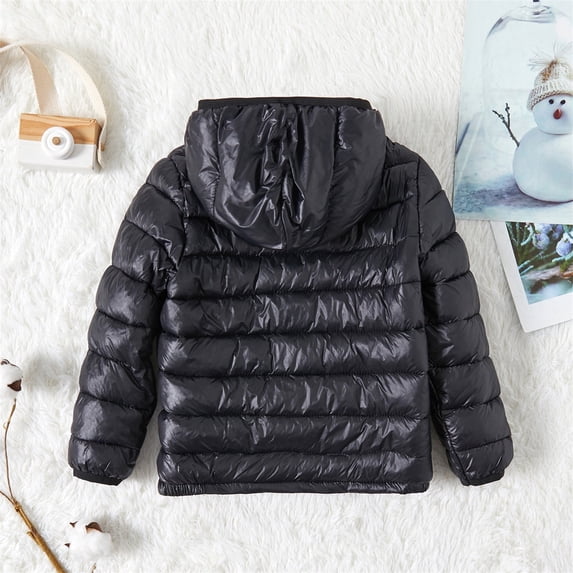 PatPat Kids Lightweight Puffer Jacket with Zipper Hood photo 5