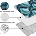 thumbnail image 5 of Blue Gold Wave Marble Pattern Bathroom Rugs Sets 3 Piece,Toilet Cover Set,Absorbent Non Slip Bathroom Mats Sets with U-Shaped Contour Rug Toilet Rug Set, 5 of 5