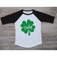 thumbnail image 4 of Tstars Boys Unisex Irish Lucky Clover Kids St Patricks Day Shirts Cute Gift for Boys Irish Shirt Pride Proud Irish Toddler Raglan 3-4 Sleeve Baseball Tee, 4 of 5
