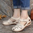 thumbnail image 5 of zttd women's fashion casual round toe hollow out wedges sandals shoes women's slipper a, 5 of 9