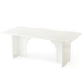 thumbnail image 3 of Kadyn Modern Dining Table, 63" Large Rectangle Kitchen Table for 4-6 People,White, 3 of 4