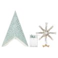thumbnail image 4 of Light-Up Blue Battery-Operated Flocked Star Christmas Hanging Decoration, 17", by Holiday Time, 4 of 6