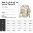 thumbnail image 5 of Vsdgher Bright Peach Print Adult Hoodie Shirts Rash Guard for Men Women,Long Sleeve Sun Protection Fishing Shirts for Athletic Running Swim-3X-Large, 5 of 7
