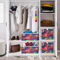 thumbnail image 6 of Foldable Fabric Storage Bin Home Cubes Clothing Organizer Bins Large Collapsible Box Basket for Home Organizer Colorful Tie-dye with Swirling, 6 of 7