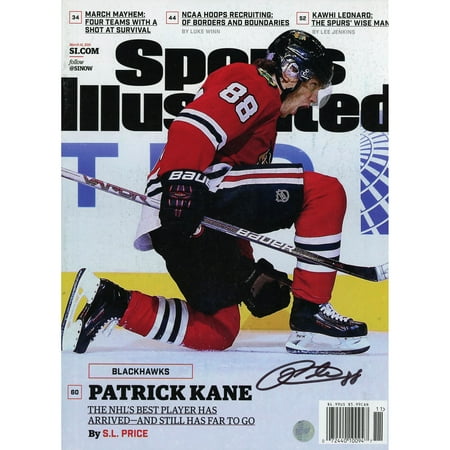 1980 Sports Illustrated Magazine - Patrick Kane Chicago Blackhawks Autographed March 14, 2016 Sports Illustrated Magazine - Frameworth - No Size