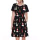 thumbnail image 1 of Balery Christmas Tree and Gold Socks Vestidos sueltos de manga corta para mujer, vestidos de verano 2025, vestidos casuales de corte A con vuelo., 1 of 6