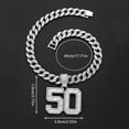 thumbnail image 6 of Men Women Hip Hop Number 50 Pendant Necklace With 15mm Crystal Cuban Chain HipHop Iced Out Bling Necklaces Fashion Charm Jewelry, 6 of 7