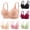 Black, variant on Wireless Wide Straps Bra For Women Full Bust Adjustable Comfort Thin Cup Lifting Push Up Everyday Wear Underwear 36-46