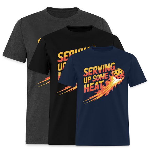 EcoLoom Serving Up Some Heat Pickleball Short Sleeve Unisex T Shirt