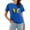 Royal Blue, variant on NFTOEIULA Women Butterfly Daisy Graphic Crew Neck Short Sleeve T-Shirt