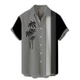 thumbnail image 1 of Chemise Décontractée pour Hommes à Boutons Imprimé Plage Col Rabattu Manches Courtes, 1 of 3