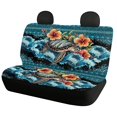 thumbnail image 5 of POLERO Hawaiian Sea Turtle & Hibiscus Floral, Easy to Install Car Back Seat Covers Set of 2 Non-Slip Durable Car Rear Seat Covers for Auto Car Interior, 5 of 7