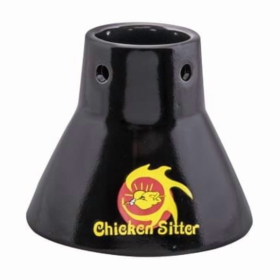 Heat Resistant High Quality Ceramic Chicken Sitter - Black