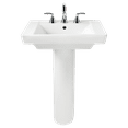 thumbnail image 1 of American Standard 0641.400.020 Boulevard Pedestal 4-Inch Counter, White, 1 of 1