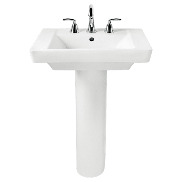 American Standard Boulevard 24in Pedestal Sink with 4in Faucet Holes