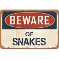 thumbnail image 1 of Beware Of Snakes.png– Funny Vintage for Bar, Home, Garage, or Man Cave Decor – 8x12 Inch, 1 of 4