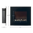 thumbnail image 5 of Northwest Wall-Mount Electric Fireplace Heater with Remote Control (Black), 5 of 6