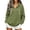 z-260729-1-Army Green, variant on SNKSDGM Women V Neck Hoodie, Solid Drawstring Hooded Sweatshirt, Loose Long Sleeve Casual Sweat Jacket for Daily Outfits Coffee M
