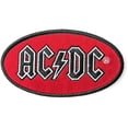 thumbnail image 1 of AC/DC Logo Oval Iron On Patch, 1 of 1