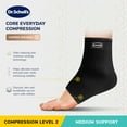 thumbnail image 2 of Dr. Scholl's Copper Infused Knitted Nylon Ankle Compression Support Sleeve (S/M), 2 of 6